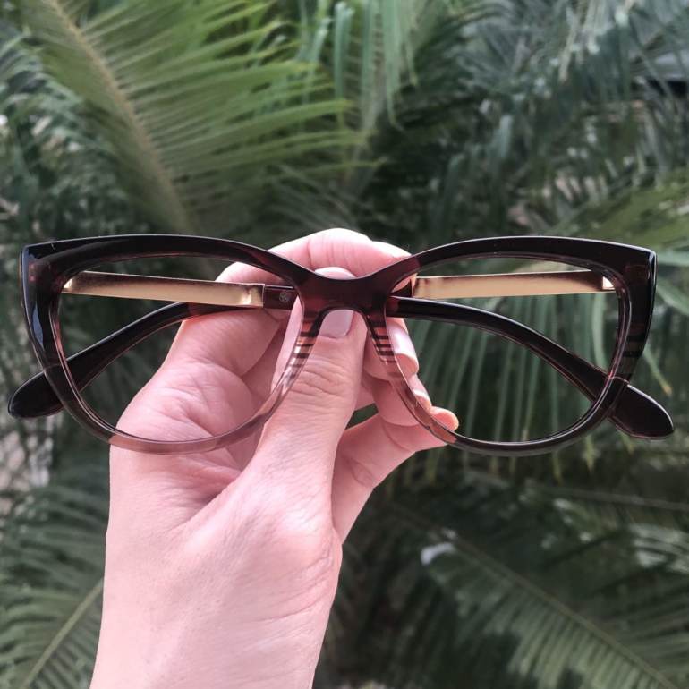 safine com br oculos de grau gatinho marrom com transparente silvia 3