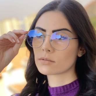 Óculos da Juliette Redondo 2 em 1 Azul - Safine