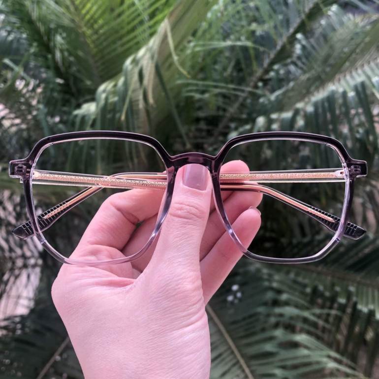 safine com br oculos de grau quadrado lilas mage 3