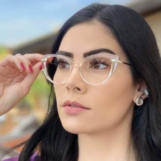 safine com br oculos de grau gatinho transparente meg 2