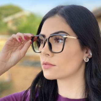 safine com br oculos de grau quadrado preto gabi 2