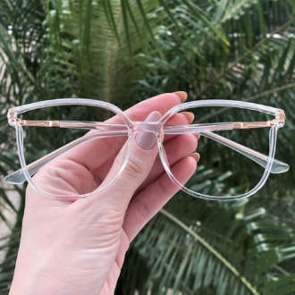 safine com br oculos de grau retangular transparente lulu