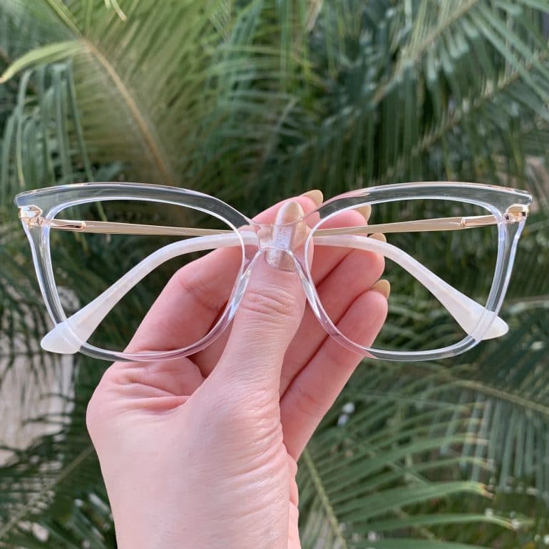 safine com br oculos de grau em acetato gatinho transparente alicia 3