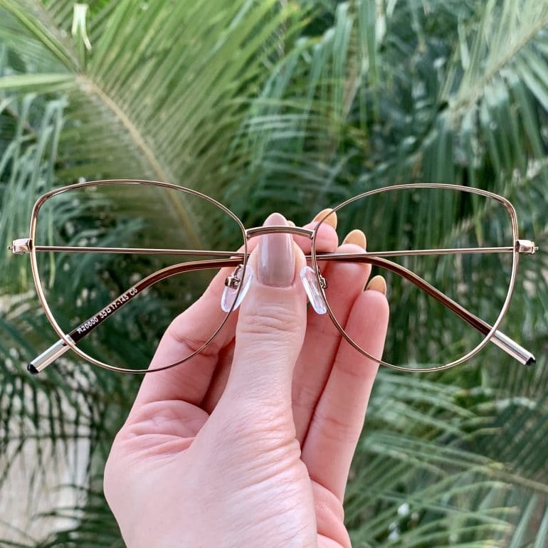 safine com br oculos de grau gatinho de metal cobre antonela 3