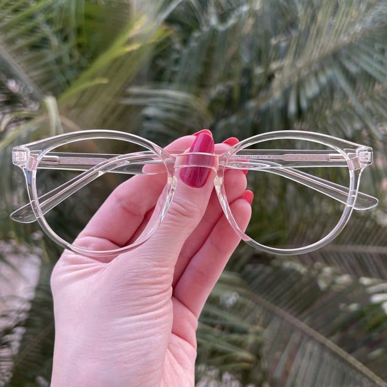 safine com br oculos 2 em 1 clip on redondo transparente alice 7