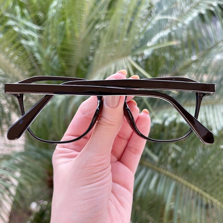 Óculos de Grau Quadrado Preto Silvia