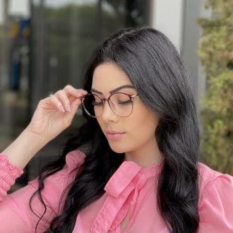 Óculos de Grau Redondo Roxo Vanessa
