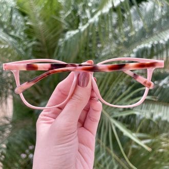 Óculos 3 em 1 Clip-On Quadrado Rosa Taila
