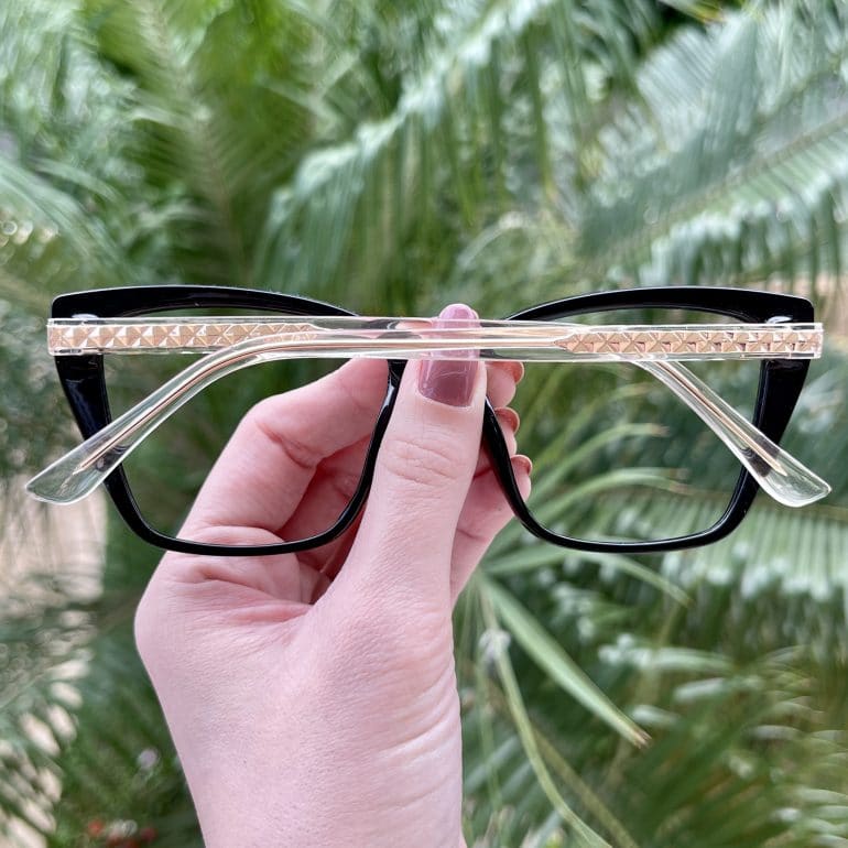 Óculos de Grau Gatinho Preto Carmel