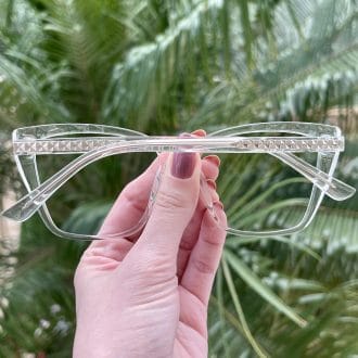 Óculos de Grau Gatinho Transparente Carmel