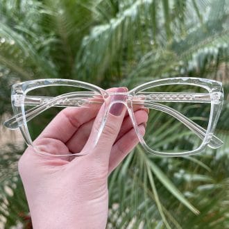 Óculos de Grau Gatinho Transparente Carmel