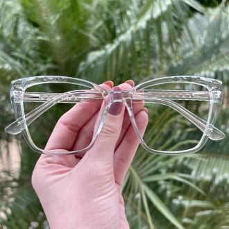 Óculos de Grau Gatinho Verde Transparente Carmel