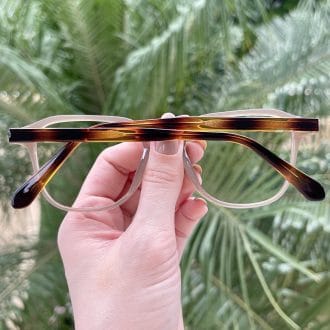 Óculos de Grau Quadrado Marrom Transparente Silvia