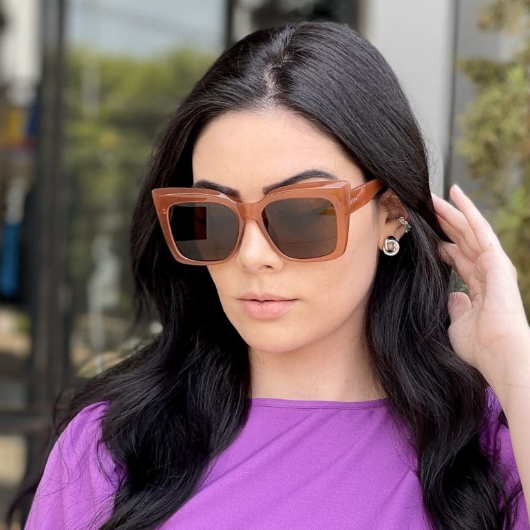 Óculos de Sol Gatinho Caramelo Celina