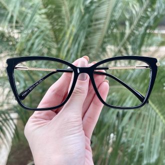 Óculos de Grau Feminino Gatinho Preto Priscila 5
