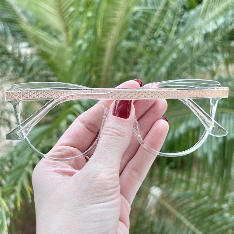 Óculos de Grau Gatinho Transparente Micaela