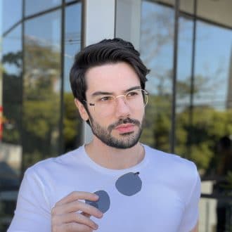 safine com br oculos 2 em 1 clip on masculino hexagonal dourado 1