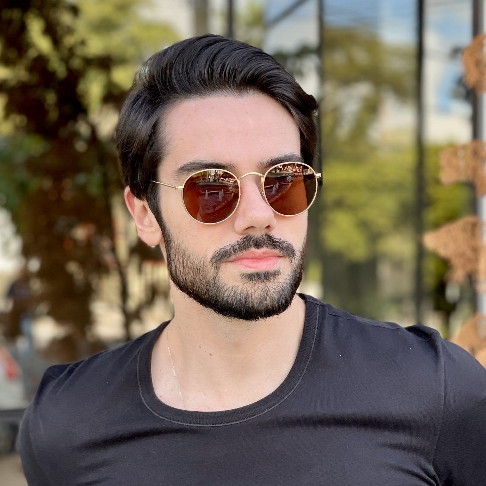 safine com br oculos de sol masculino redondo marrom rodrigo 2