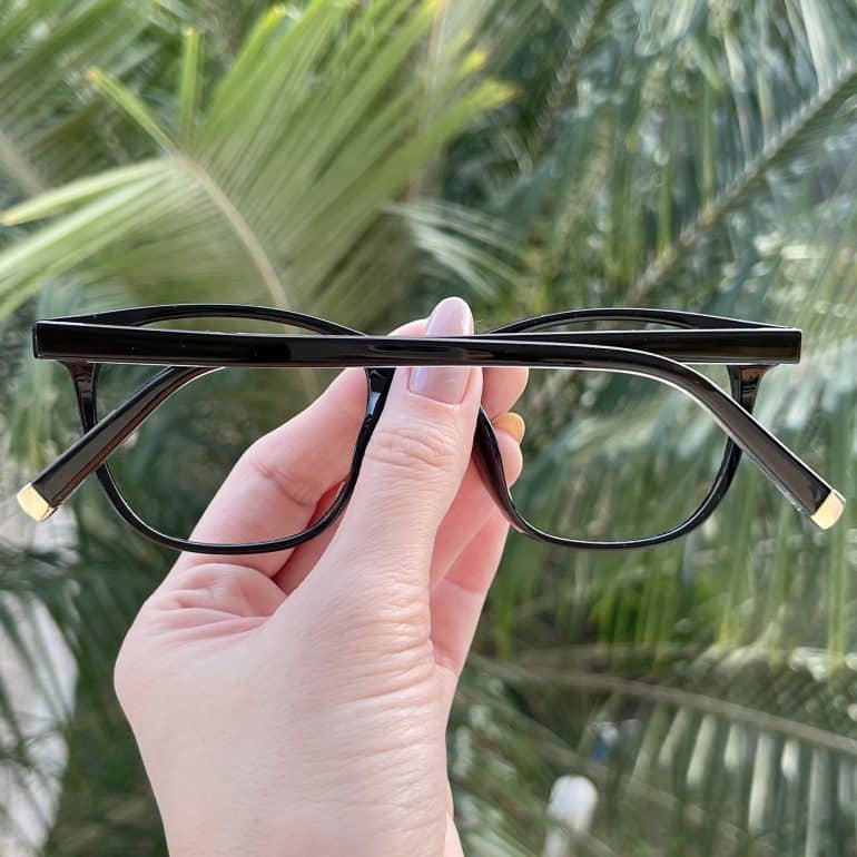 Óculos de Grau Quadrado Feminino Preto Lily
