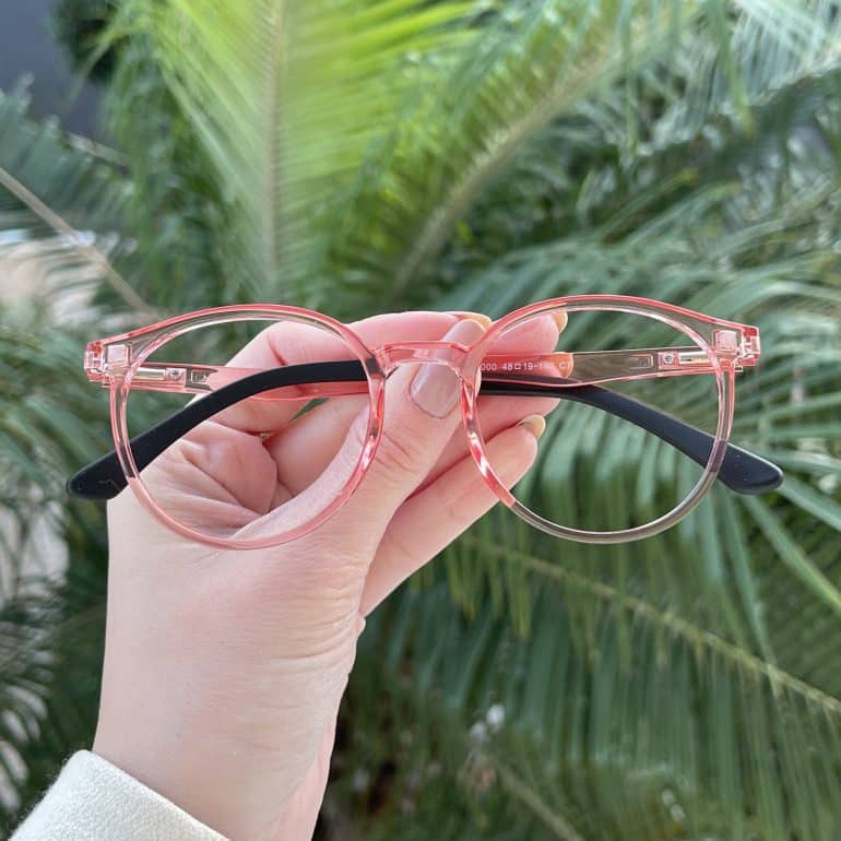 Óculos de Grau Redondo Rosa Letícia