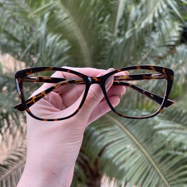 Óculos de Grau Gatinho Tartaruga Giovanna