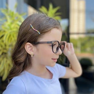 safine com br oculos infantil de grau redondo preto transparente lili 2