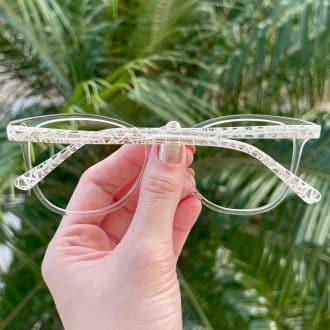 safine com br oculos de grau feminino em acetato gatinho transparente jade 7