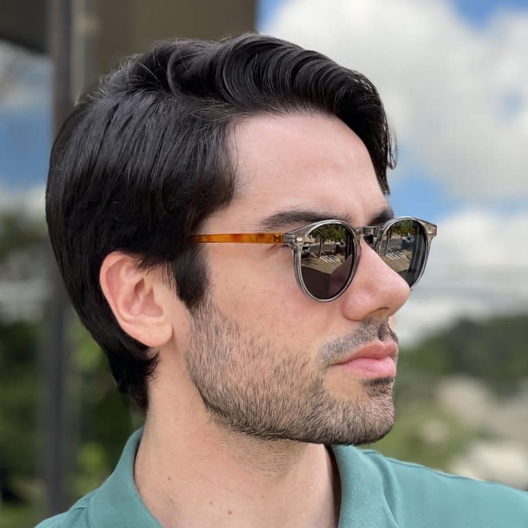 safine com br oculos de sol masculino redondo cinza filippo 2