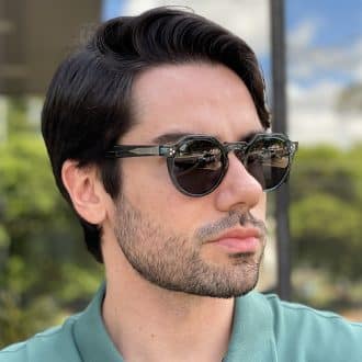 safine com br oculos de sol masculino redondo verde edgar 2