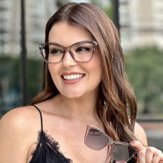 safine com br oculos feminino 2 em 1 clip on gatinho cinza tayla 2