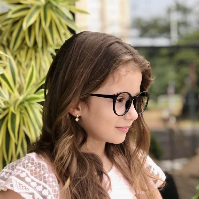 safine com br oculos infantil 2 em 1 clip on redondo preto bia 2