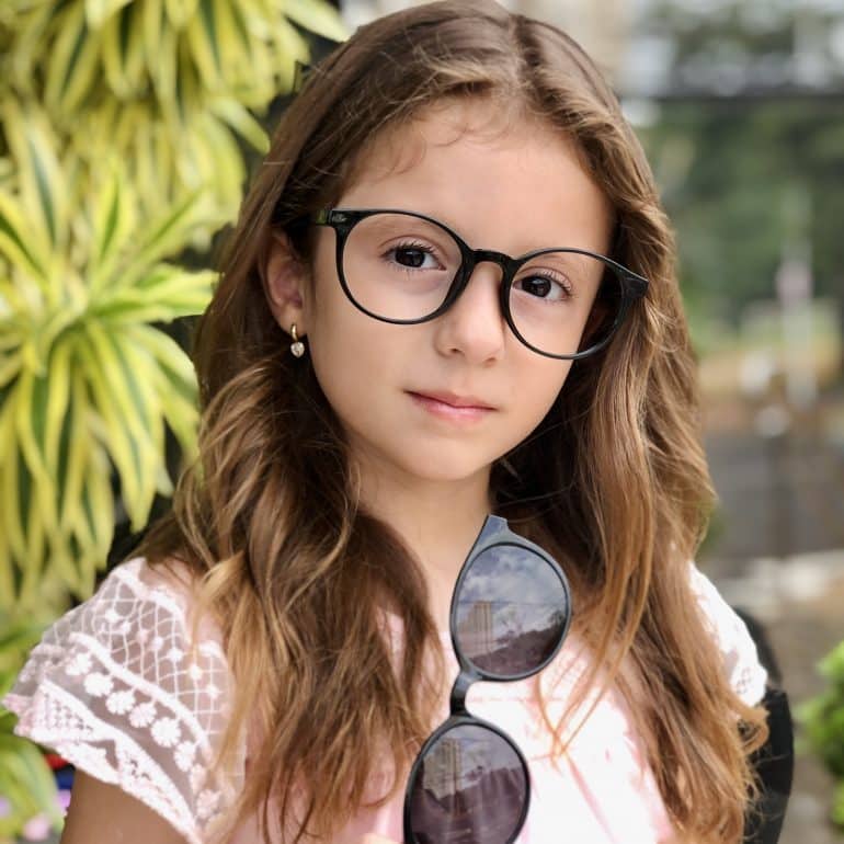 safine com br oculos infantil 2 em 1 clip on redondo preto bia 4