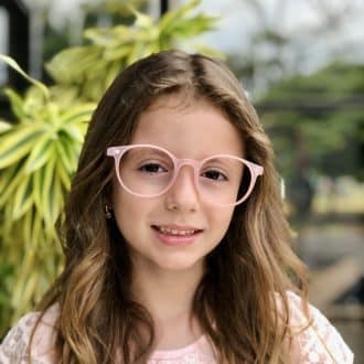 safine com br oculos infantil 2 em 1 clip on redondo rosa bia 2