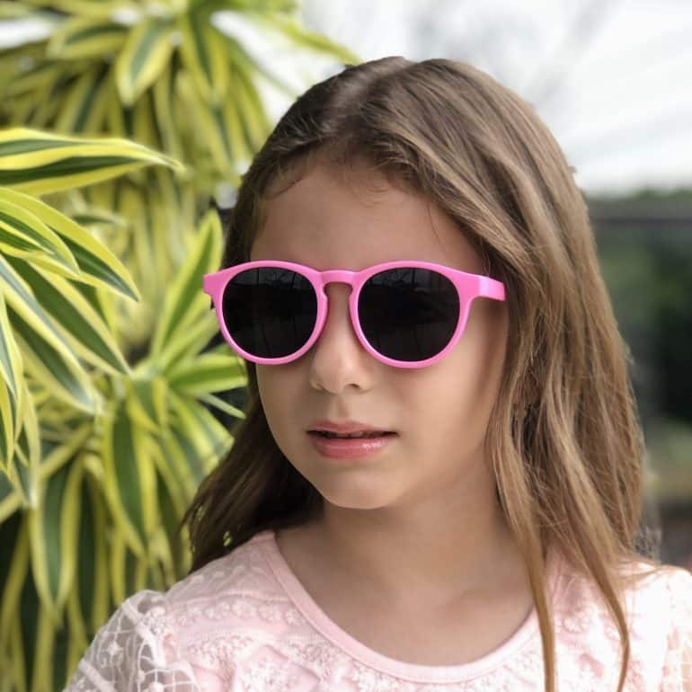safine com br oculos infantil de sol redondo rosa soso