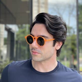 safine com br oculos de sol masculino redondo laranja raul 1