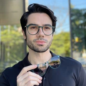 safine com br oculos 2 em 1 clip on masculino redondo verde oscar