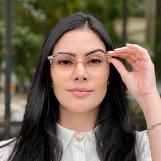 safine com br oculos 2 em 1 clip on redondo dourado transparente taina 8