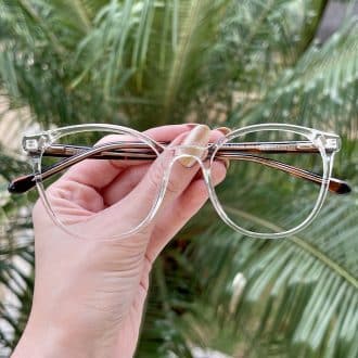 safine com br oculos 2 em 1 clip on redondo transparente taina 1