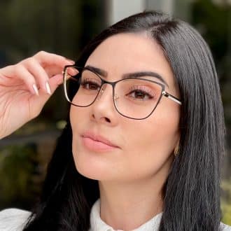 safine com br oculos de grau feminino gatinho preto diana 1