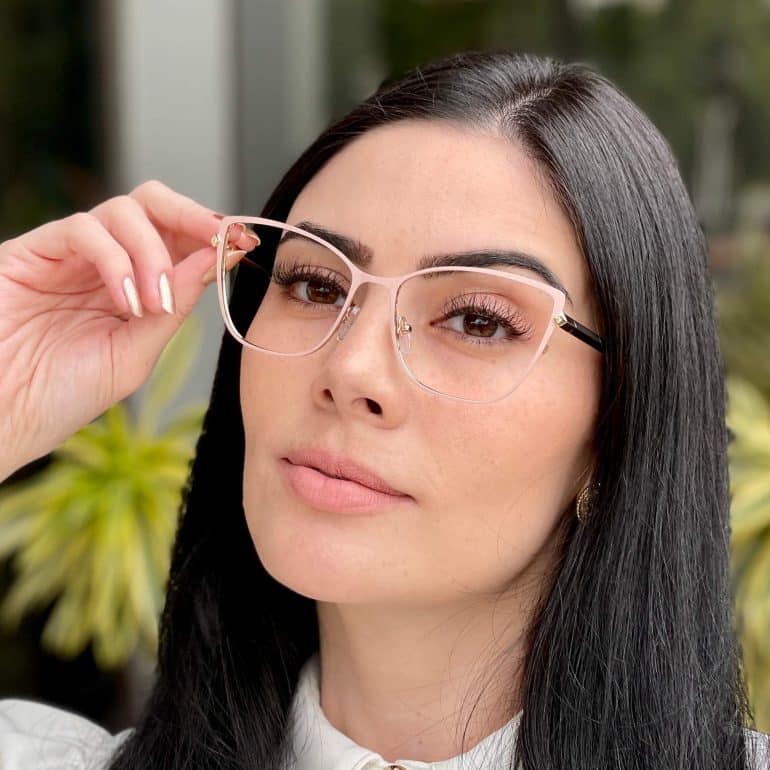 safine com br oculos de grau feminino gatinho rosa diana 1