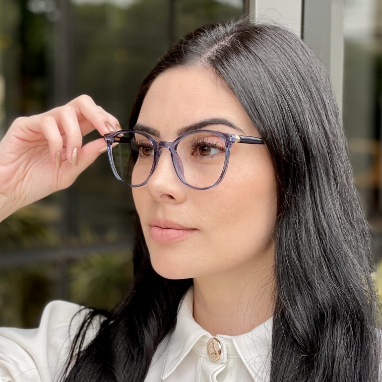 safine com br oculos de grau feminino redondo azul nathali