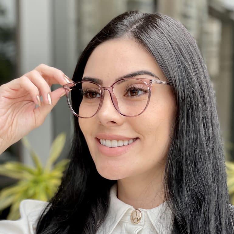 safine com br oculos de grau feminino redondo lilas luna