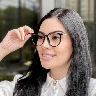 safine com br oculos de grau feminino redondo preto luna