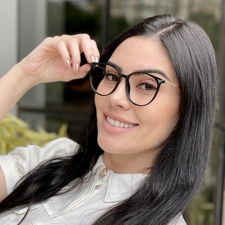 safine com br oculos de grau feminino redondo preto luna 4