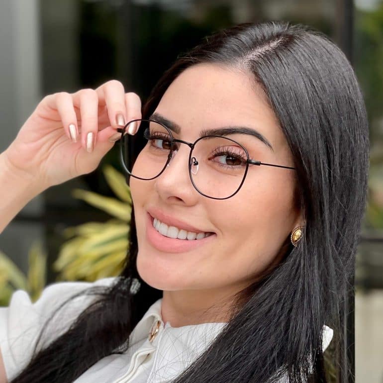 safine com br oculos de grau feminino redondo preto mayla 4