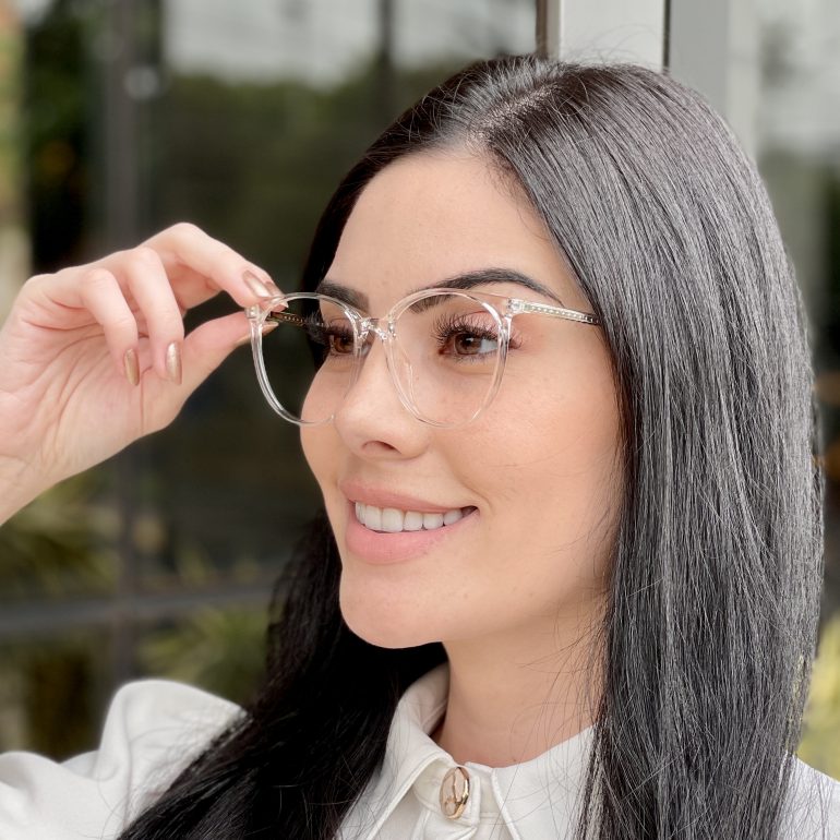 safine com br oculos de grau feminino redondo transparente luna