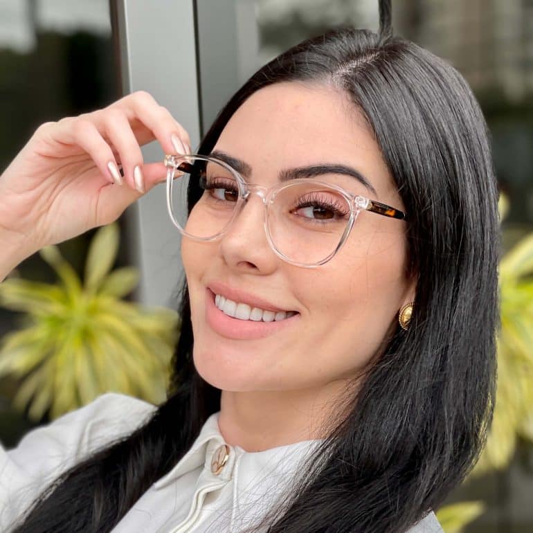 safine com br oculos de grau feminino redondo transparente nathali 4