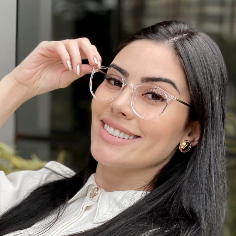 safine com br oculos de grau feminino redondo transparente olivia 4