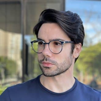 safine com br oculos de grau masculino redondo azul john 2