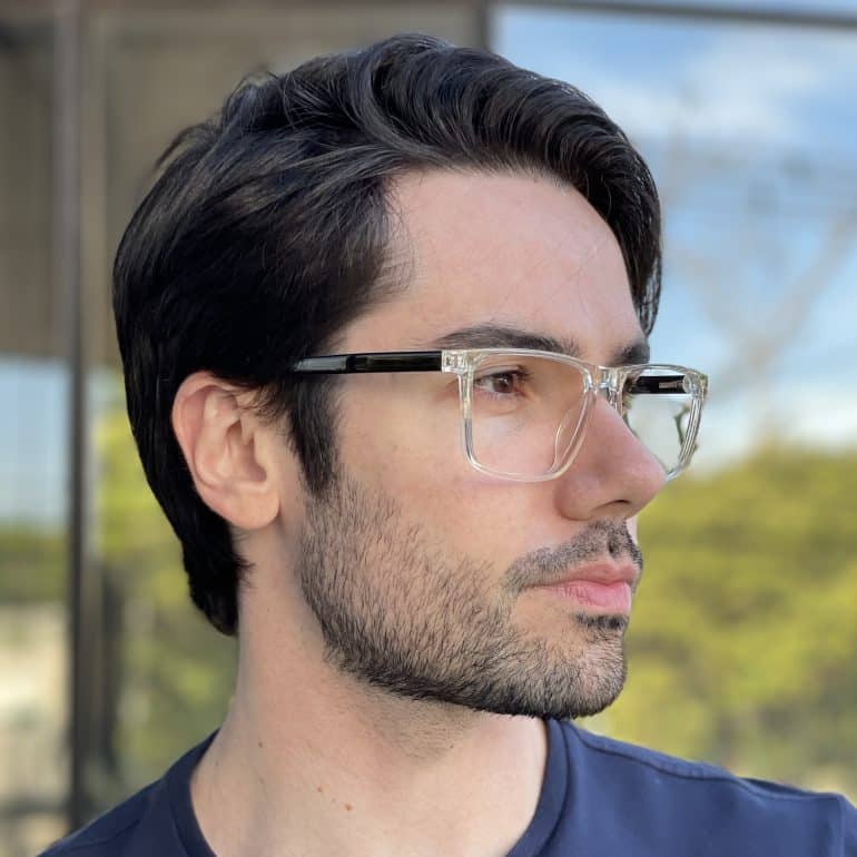 safine com br oculos de grau masculino retangular transparente david 2